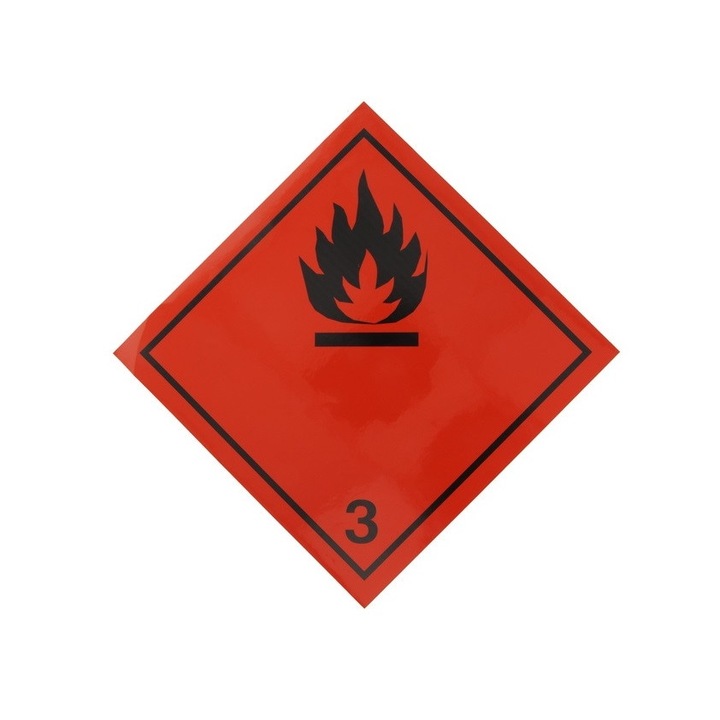 Autocolant eticheta avertizare/informare ADR 3, Cargoparts