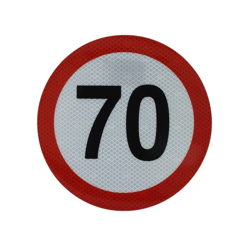 Autocolant reflectorizant 70km/h Ø 20 cm, Cargoparts