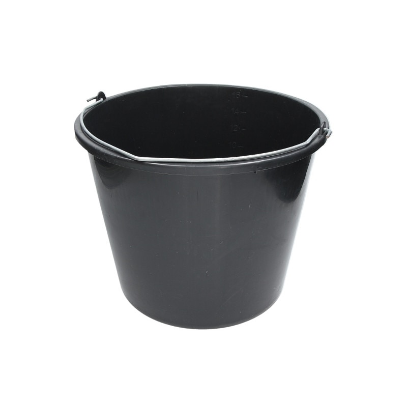 Galeata/container/castron plastic negru 16L, Mammooth