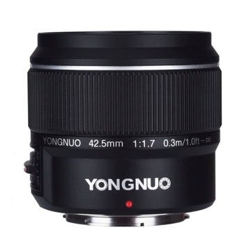 Obiectiv foto Yongnuo YN 42.5mm f1.7 pentru M4/3 Obiectiv foto Yongnuo YN 42.5mm f1.7 pentru M4/3