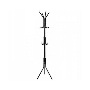 Cuier, negru, 9 carlige, 180 cm Cuier, negru, 9 carlige, 180 cm