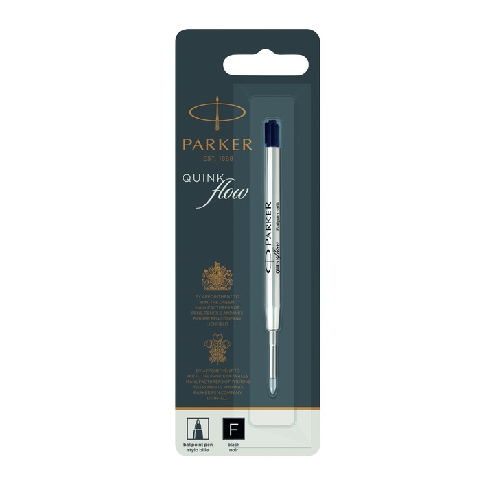 Parker Royal golyóstoll betét F 1950367, fekete