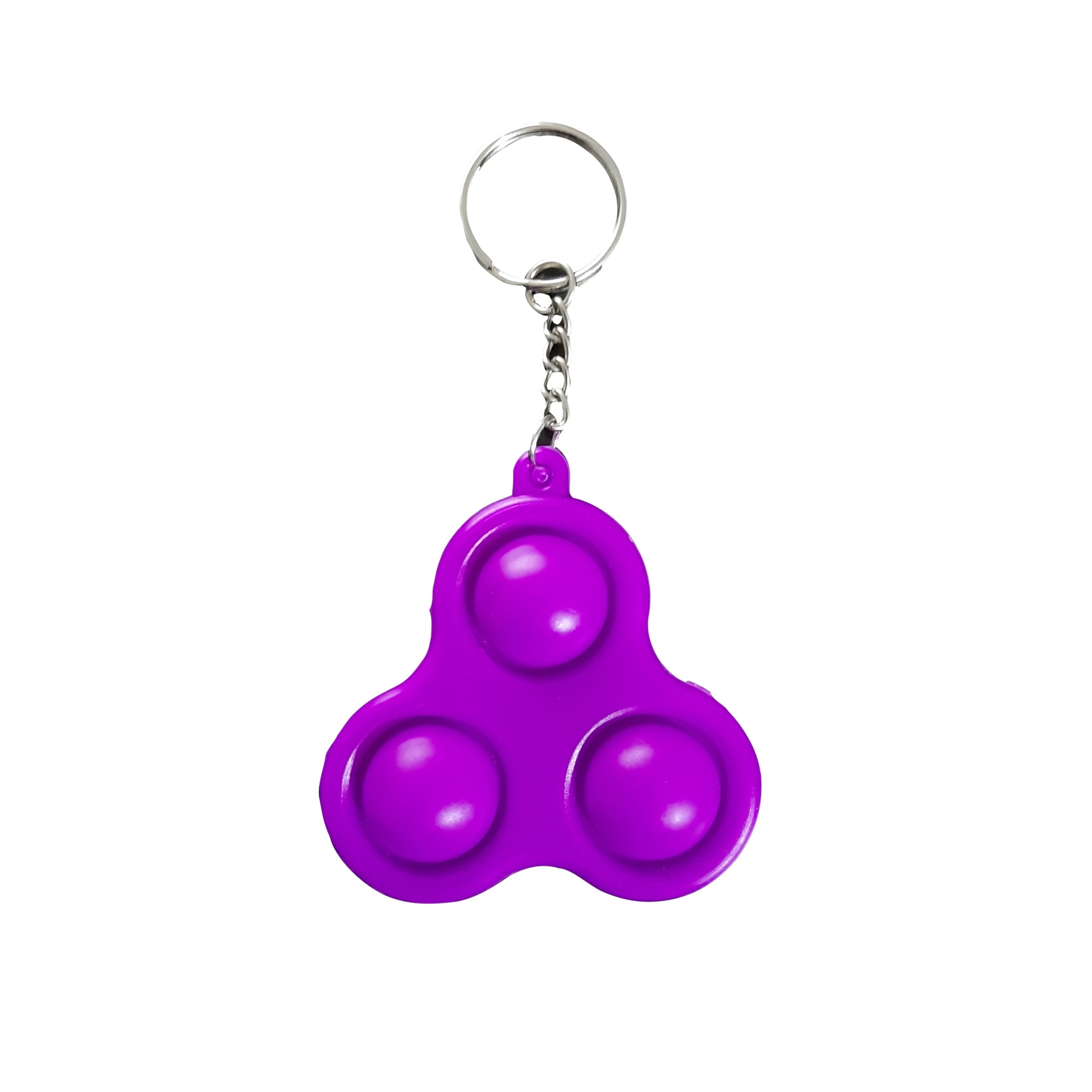 Jucarie senzoriala antistres POP IT tip breloc - triunghi mov - K KATHODE