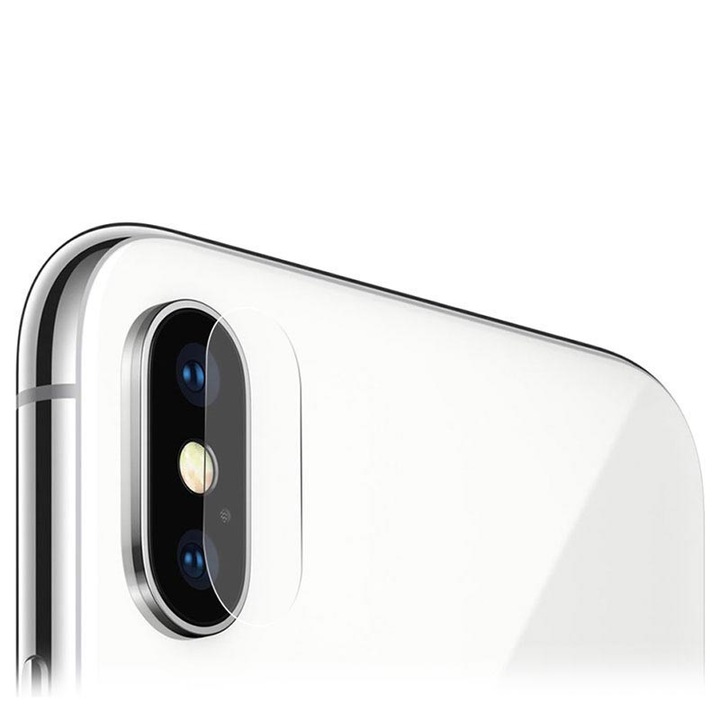 Цялостен Протектор за камера за iPhone X/ XS, Прозрачен