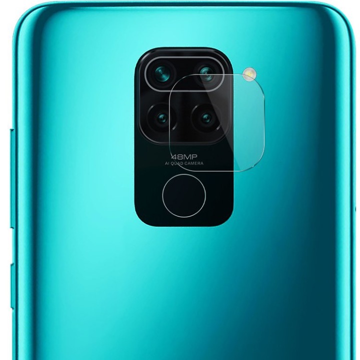 Folie protectie camera, Compatibila cu Xiaomi Redmi Note 9, Transparent
