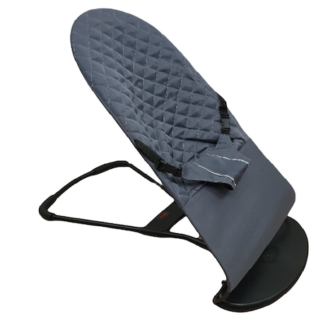 Balansoar bebe, leagan ergonomic, cu inclinare reglabila, cu 3 trepte, pliabil, gri, buz