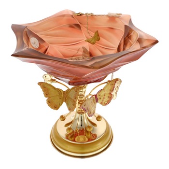 Fructiera Murano Luxurious Butterflies 33 cm Fructiera Murano Luxurious Butterflies 33 cm