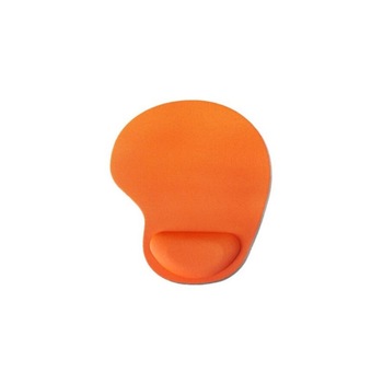 Mouse Pad textil cu suport confortabil pentru incheietura mainii, L24 x l20, Portocaliu Mouse Pad textil cu suport confortabil pentru incheietura mainii, L24 x l20, Portocaliu