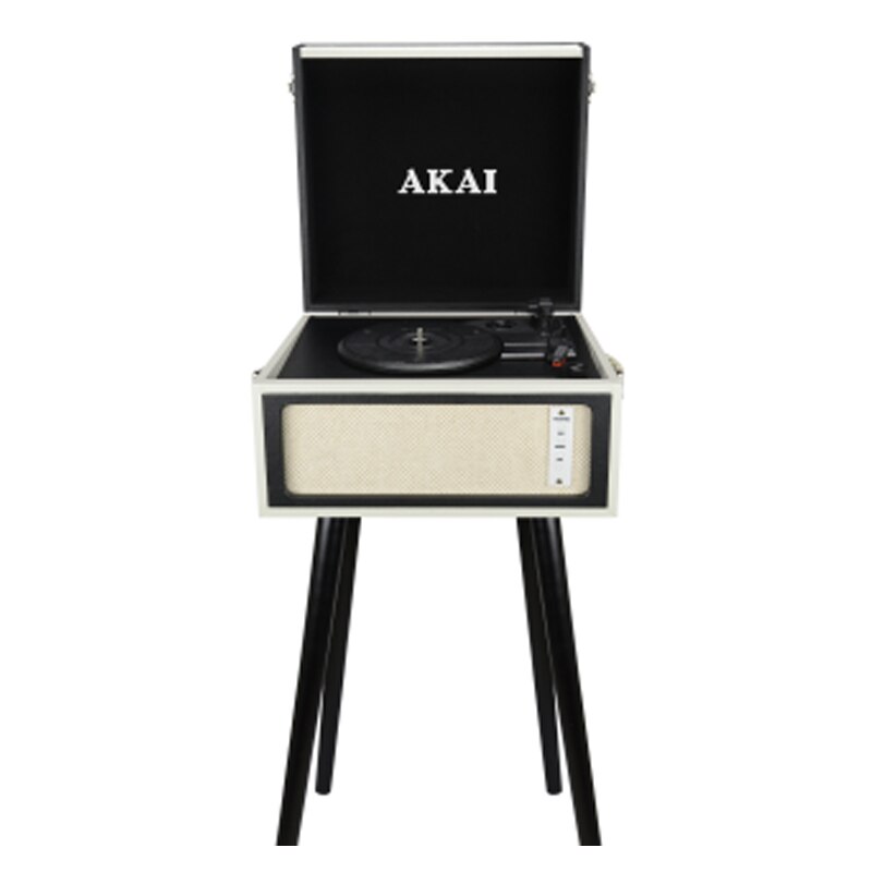Pick-up AKAI cu Bluetooth, USB, Boxe Incluse, Cu Suport Pe 4 Picioare, Vintage & Retro