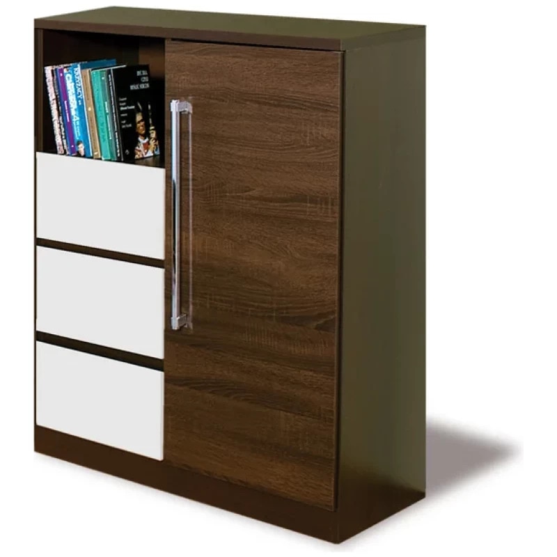 Comoda Dome DY3, culoare wenge, 85x105x42 cm