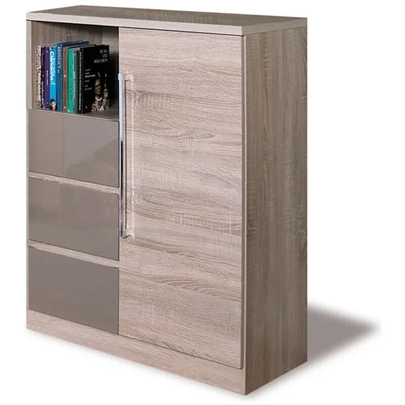 Comoda Dome DY2, culoare sonoma, 85x105x42 cm