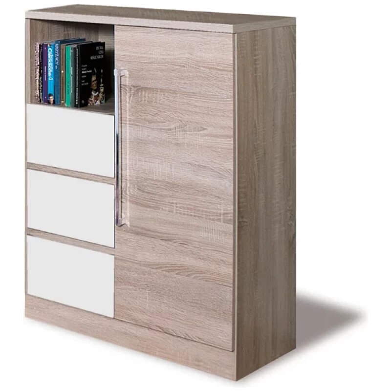 Comoda Dome DY4, culoare sonoma, 85x105x42 cm