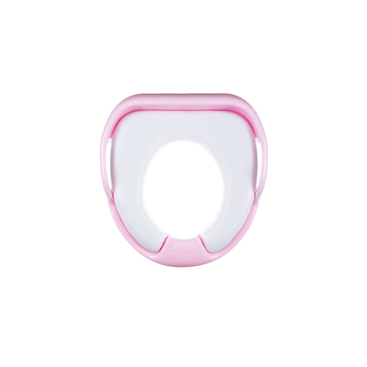 Reductor pentru WC, maxim 25 kg, Alb cu Roz