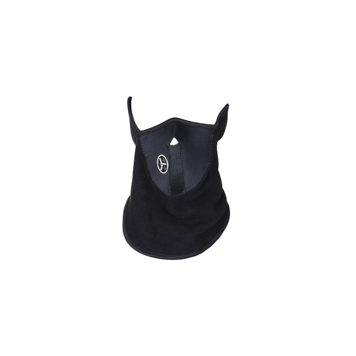 Masca protectie din material textil, pentru motocicleta sau ATV, onesize, Negru