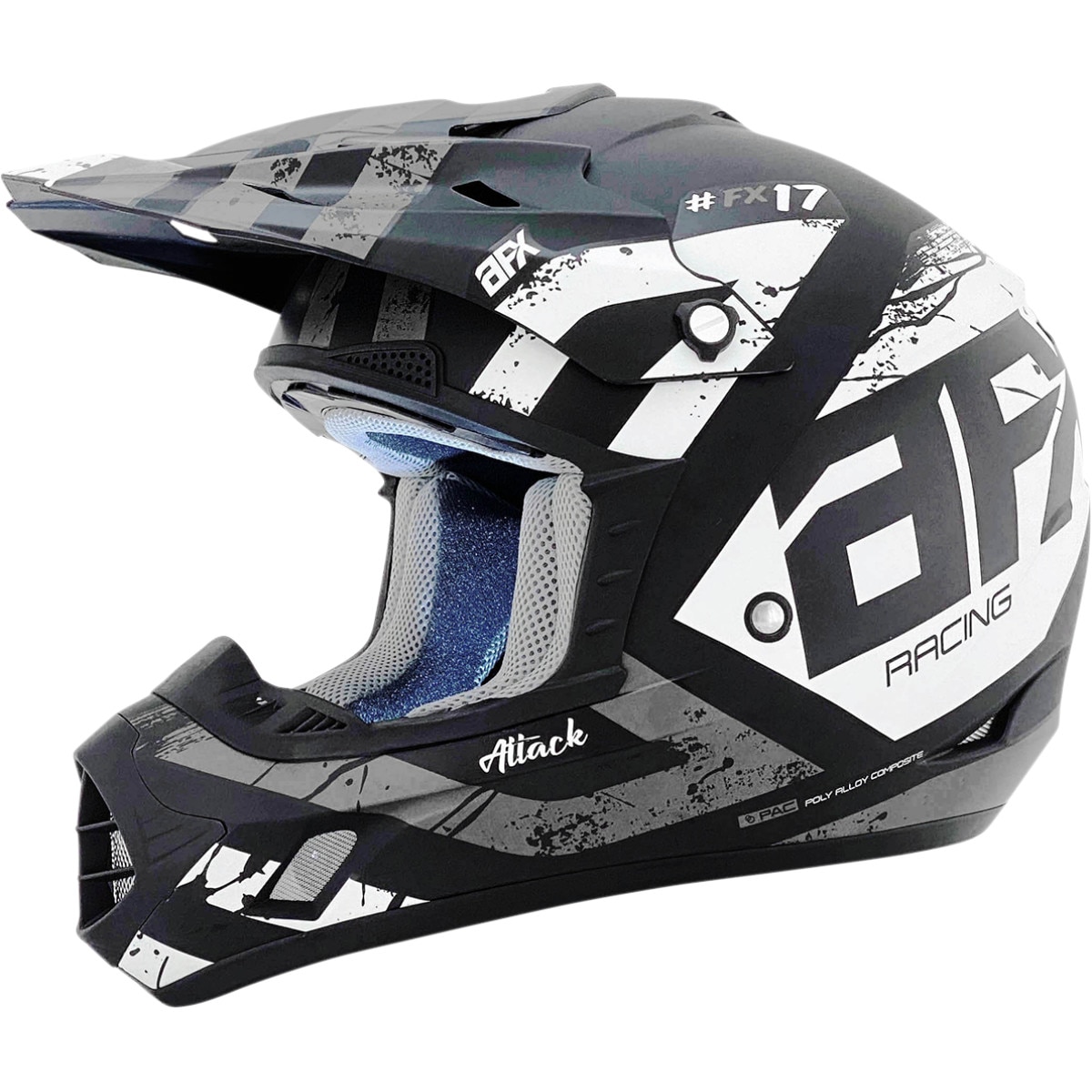 Casca atv/cross AFX FX-17, culoare negru/alb, marime 2XL