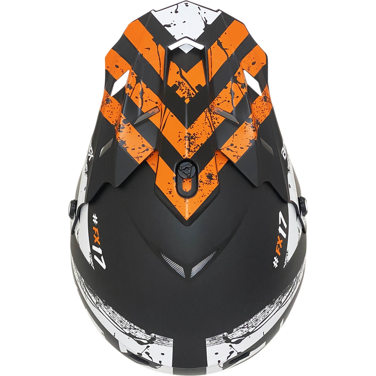 Casca atv/cross copii AFX FX-17, culoare negru/portocaliu, marime M