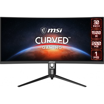 Monitor Curbat Gaming LED VA MSI WFHD, 200Hz, 1ms, FreeSync Premium, Curvature 1500R, Pivot, Dsiplay Port, HDMI, USB Type-C, Optix MAG301CR2 Monitor Curbat Gaming LED VA MSI WFHD, 200Hz, 1ms, FreeSync Premium, Curvature 1500R, Pivot, Dsiplay Port, HDMI, USB Type-C, Optix MAG301CR2