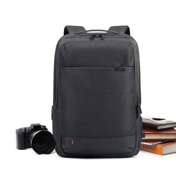 Rucsac laptop Business-Travel Arctic Hunter, impermeabil, port USB, 15.6", negru