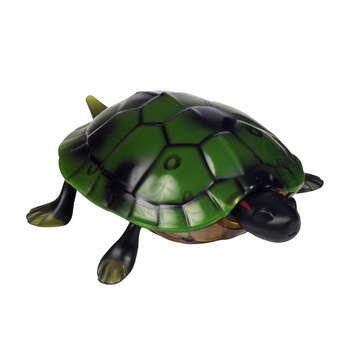 Jucarie interactiva, Broasca Testoasa electrica, control de la distanta cu telecomanda infrared, culoare Verde /Negru Jucarie interactiva, Broasca Testoasa electrica, control de la distanta cu telecomanda infrared, culoare Verde /Negru