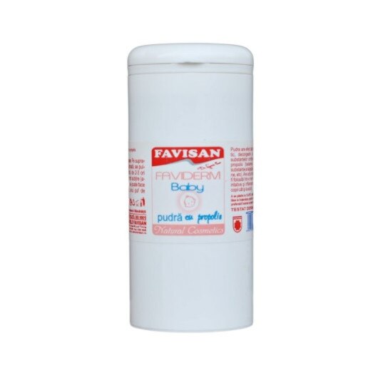 Pudra pentru bebelusi cu propolis, Favisan, 100 ml