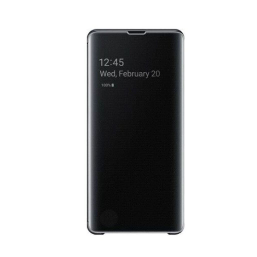 Husa Clearview pentru Samsung Galaxy S10+/S10 Plus, Negru