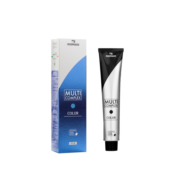 Vopsea de par permanenta ecocertificata Tocco Magico Multi Complex 8.1 Light Ash Blond, 100 ml