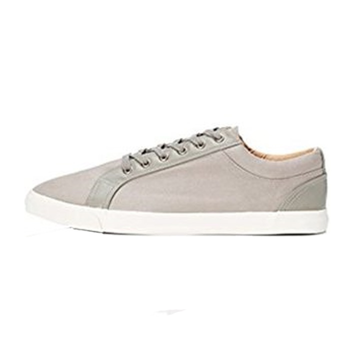 Adidași bărbați din pânză Find, Cu șireturi, Gri