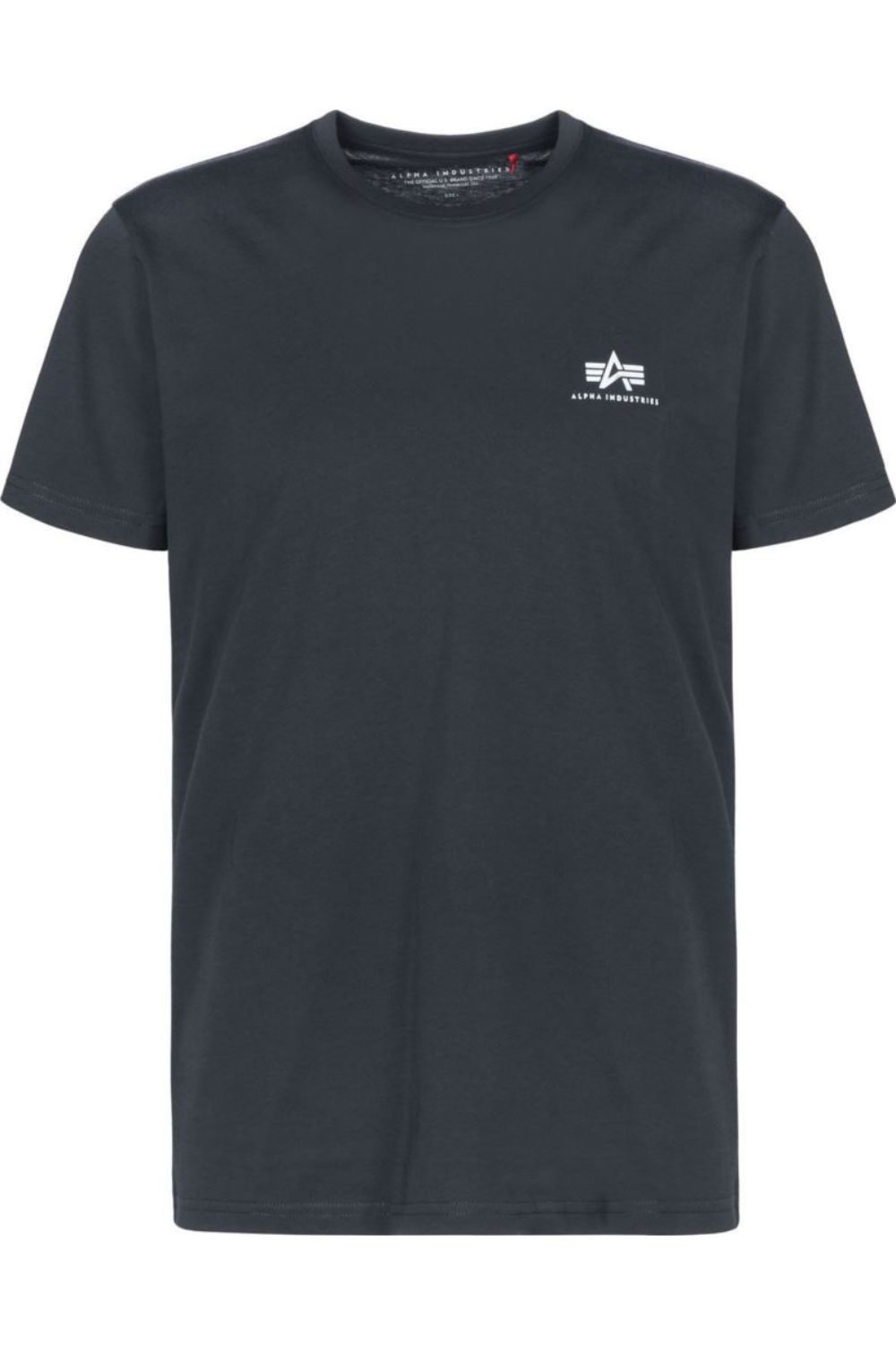 Tricou barbati, Alpha Industries Basic T Small Logo 188505-02, Bumbac, L, Albastru inchis