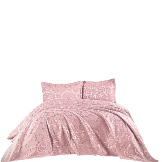 Cuvertura pat Dante cu 2 fete perna, model Francois, 250x260, lavanda