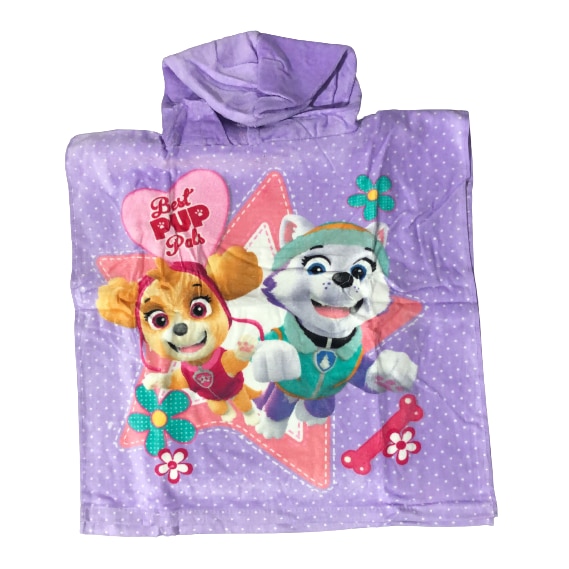 Prosop poncho cu gluga Paw Patrol, Smile Universala Mov