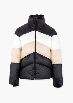 Jacheta dama, Losan, culoare neagra/roz/alb, 2XL Jacheta dama, Losan, culoare neagra/roz/alb, 2XL