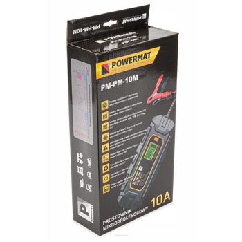 Incarcator baterii Powermat PM-PM-10M, 6/12 V, incarcare 10 A Incarcator baterii Powermat PM-PM-10M, 6/12 V, incarcare 10 A