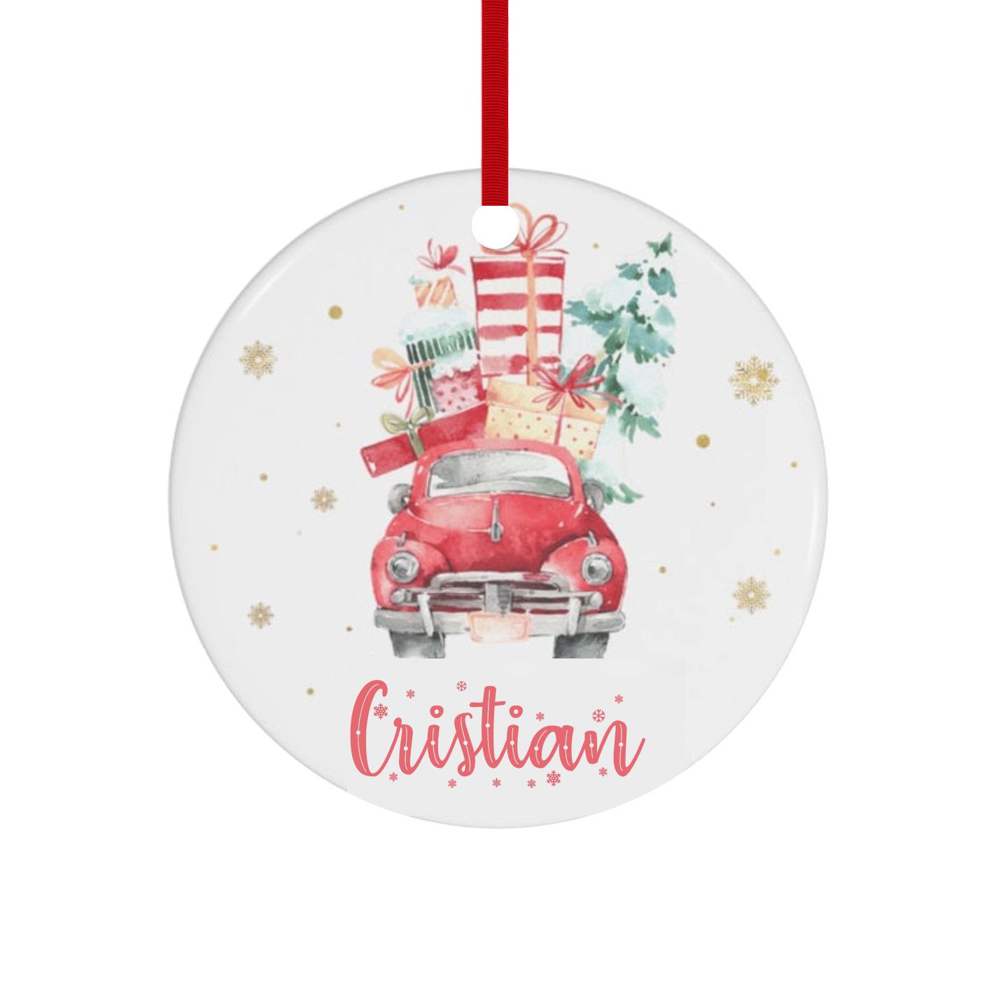 Glob personalizat cu nume model 2, multicolor, 8 cm