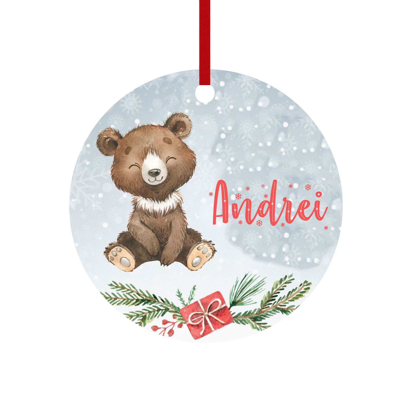 Glob personalizat cu nume model 5, multicolor, 8 cm