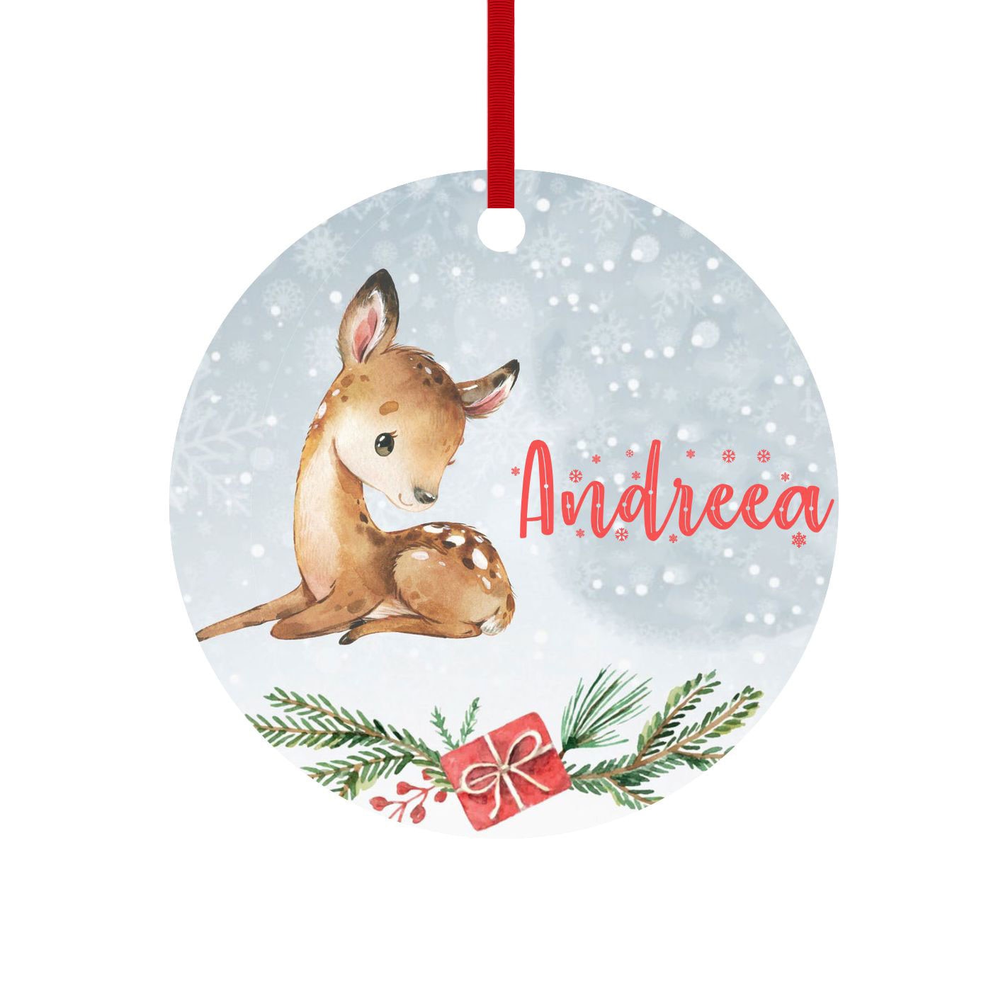 Glob personalizat cu nume model 3, multicolor, 8 cm