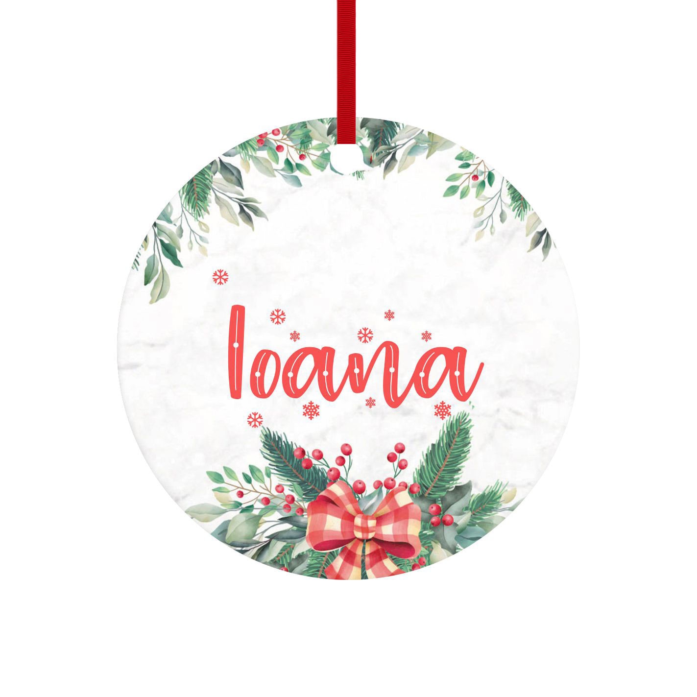 Glob personalizat cu nume model 7, multicolor, 8 cm