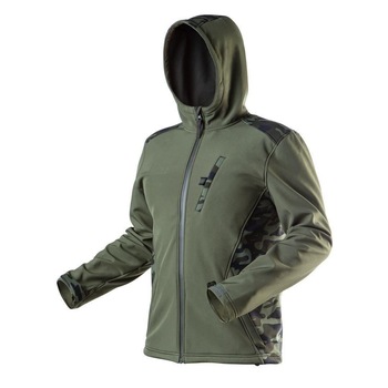 Geaca de lucru cu gluga, camuflaj, model Camo, marimea S/48, NEO Geaca de lucru cu gluga, camuflaj, model Camo, marimea S/48, NEO