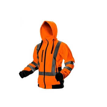 Hanorac de lucru, reflectorizant, portocaliu, model Visibility, marimea XL/56, NEO Hanorac de lucru, reflectorizant, portocaliu, model Visibility, marimea XL/56, NEO