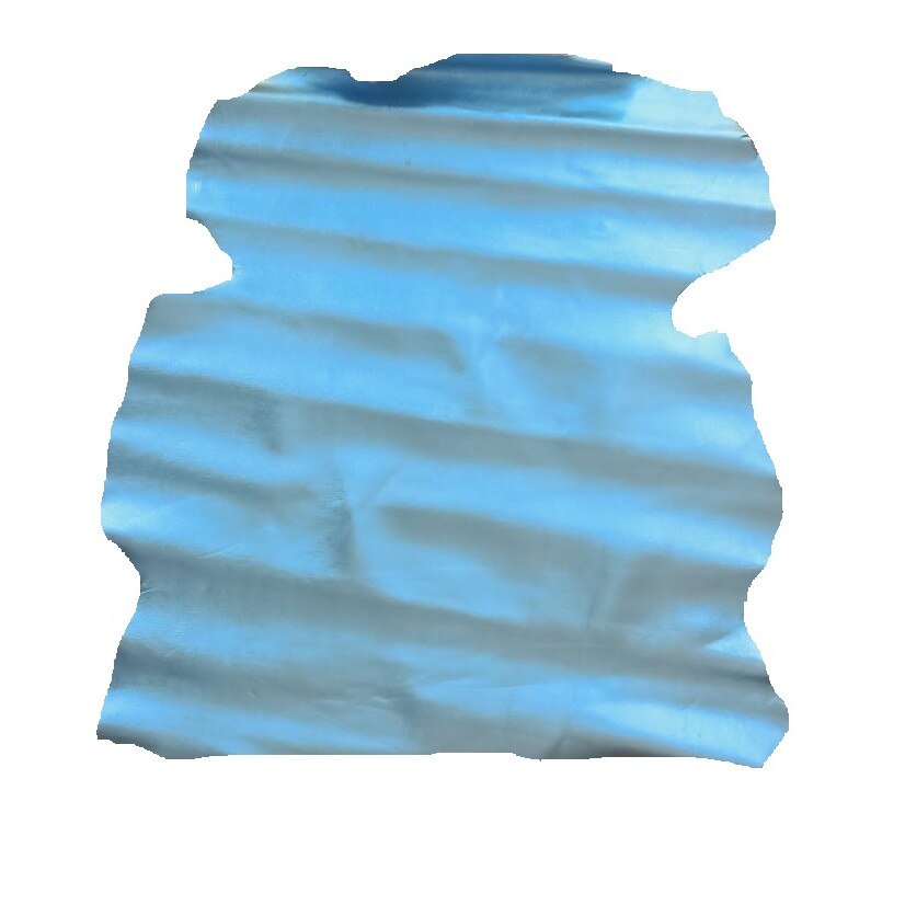 Piele naturala pentru captuseala, albastru deschis 0.6 - 0.8 mm