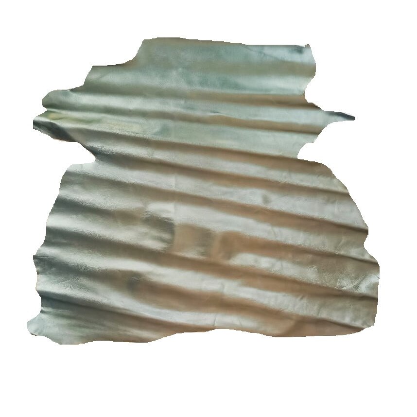 Piele naturala pentru captuseala, verde 0.6 - 0.8 mm