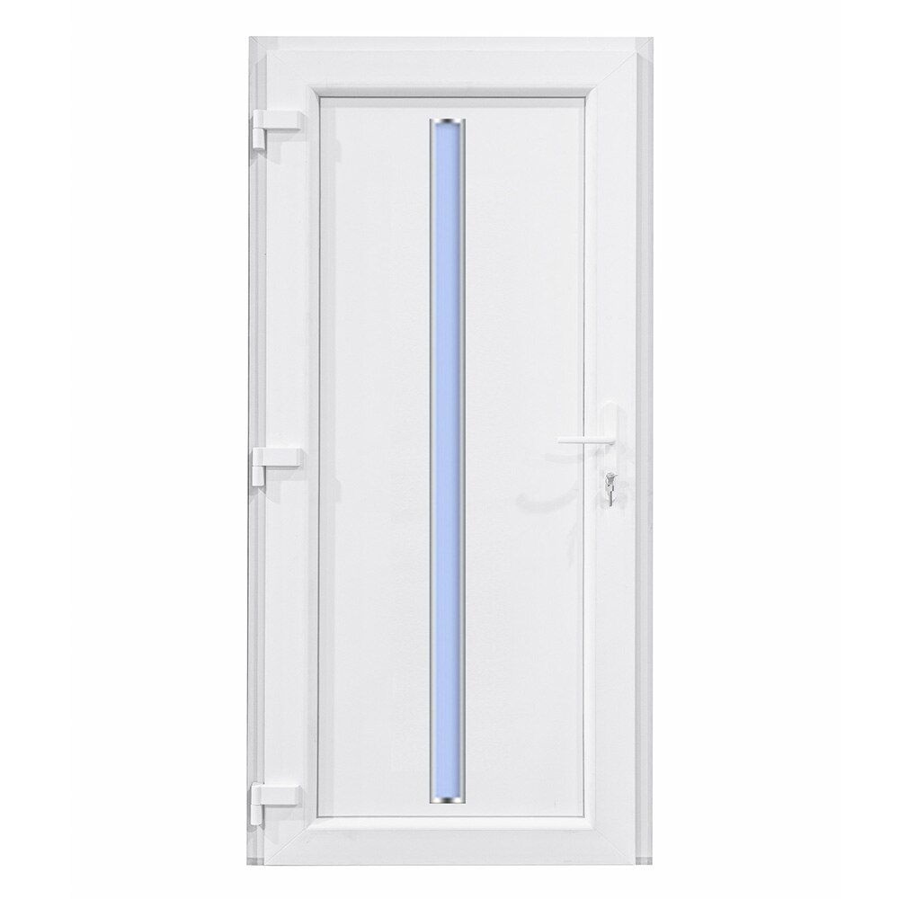 Usa Intrare Eli, PVC, profil 70 mm, 5 camere, 980x2000 mm, deschidere stanga privit din interior, Alb