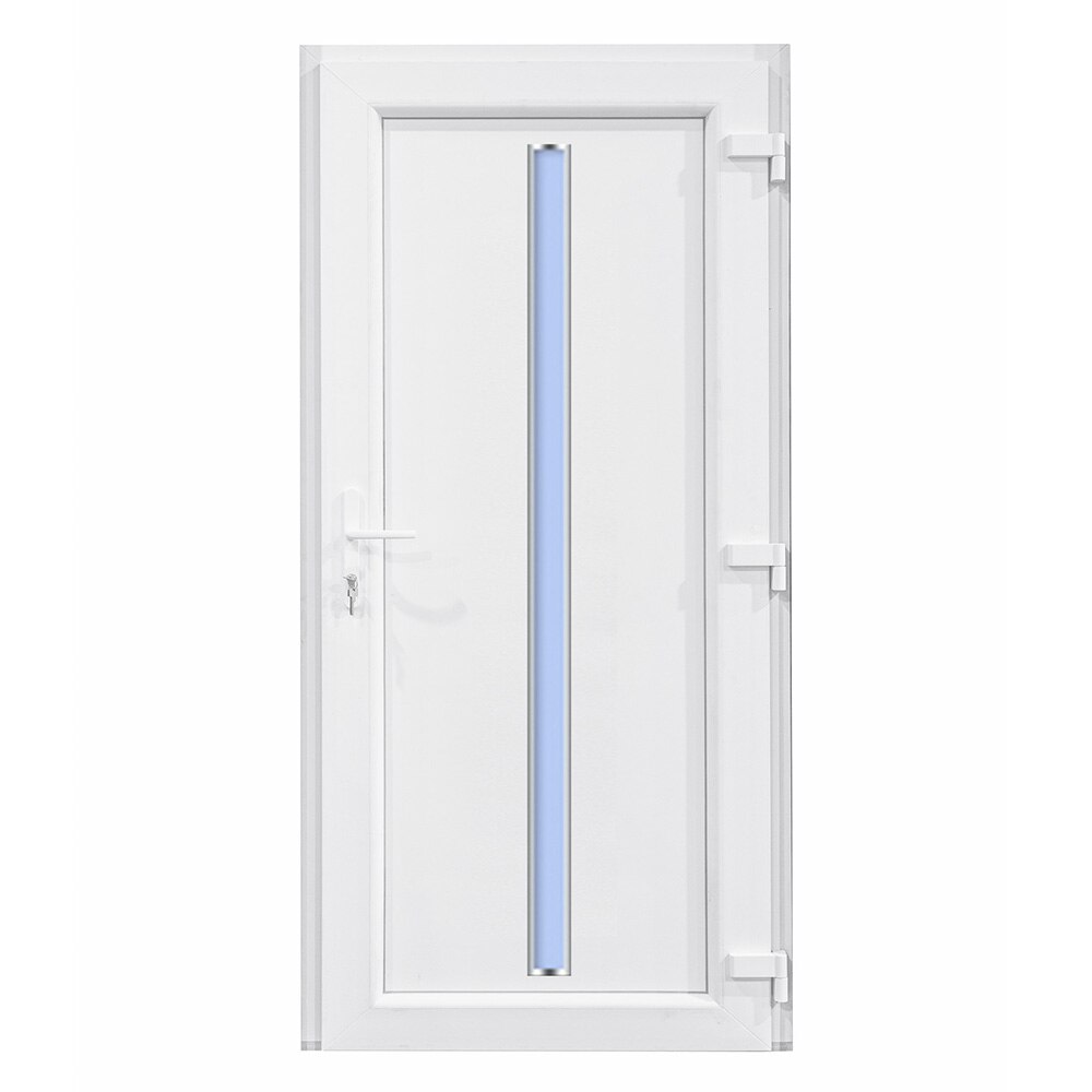 Usa Intrare Eli, PVC, profil 70 mm, 5 camere, 980x2000 mm, deschidere dreapta privit din interior, Alb