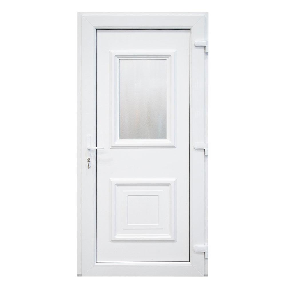 Usa Intrare Oscar, PVC, profil 70 mm, 5 camere, 980x2000 mm, deschidere dreapta privit din interior, Alb