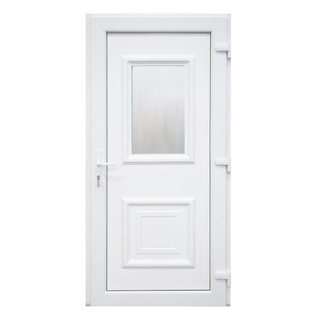 Usa Intrare Oscar, PVC, profil 70 mm, 5 camere, 980x2000 mm, deschidere dreapta privit din interior, Alb Usa Intrare Oscar, PVC, profil 70 mm, 5 camere, 980x2000 mm, deschidere dreapta privit din interior, Alb