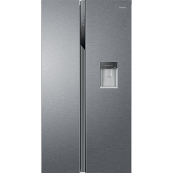 Side by side Haier HSR3918EWPG, 521 l, Total NoFrost, Multi Air Flow, Display, Super Cooling, Super Freezing, Dozator apa, Clasa E, H 177 cm, Argintiu Side by side Haier HSR3918EWPG, 521 l, Total NoFrost, Multi Air Flow, Display, Super Cooling, Super Freezing, Dozator apa, Clasa E, H 177 cm, Argintiu