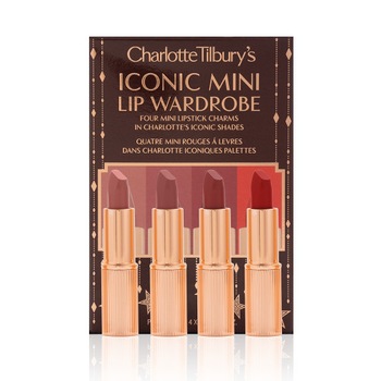 Set Charlotte Tilbury's Iconic Mini Lip Wardrobe , 4 x 1.1 g Set Charlotte Tilbury's Iconic Mini Lip Wardrobe , 4 x 1.1 g