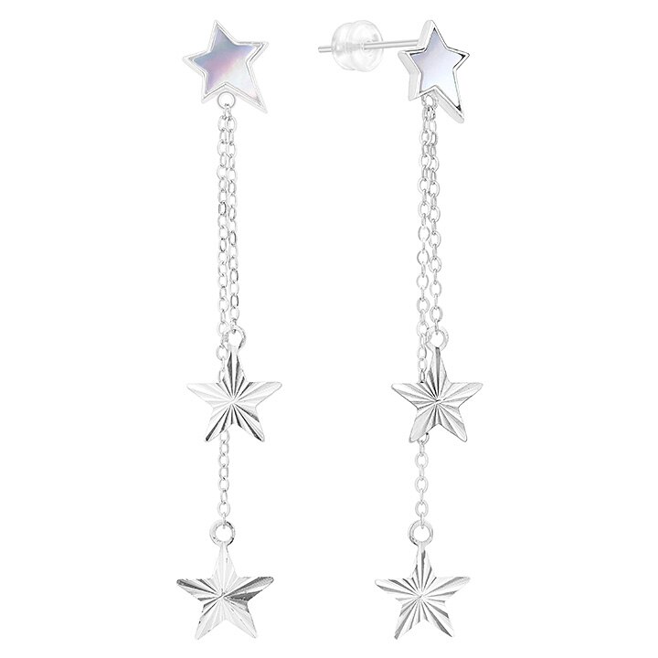 Cercei argint 925 Hollywood 5 cm