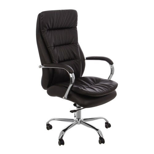 Scaun birou directorial Deco, reglabil pe inaltime, poliuretan, maro