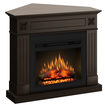 Semineu colt London wenge cu focar ECOFLAME 23 Semineu colt London wenge cu focar ECOFLAME 23