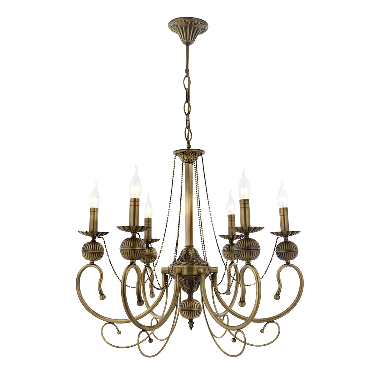 Lustra Kasgar Asi, 6 brate, 6xE14-40W, antiq 2024-52-06